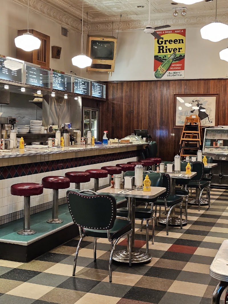 Retro diner interior charm