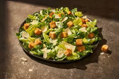Crisp Caesar salad ready