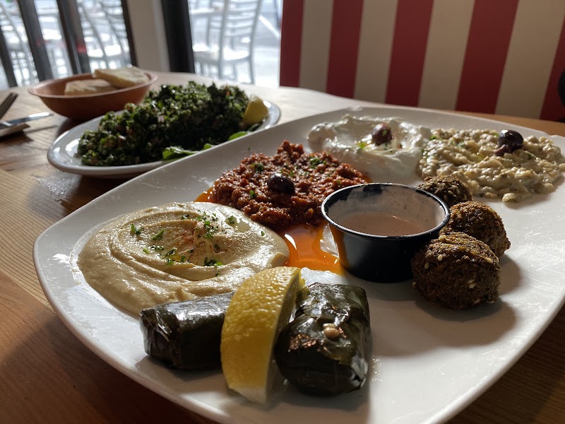 Classic meze spread platter