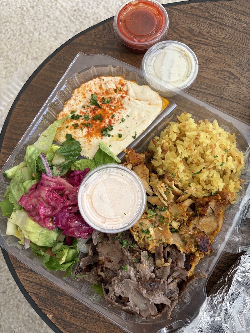 Mediterranean plate, fresh sauces