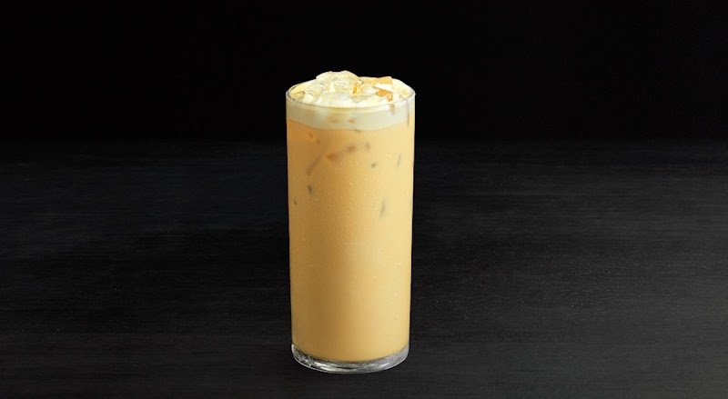 Creamy iced coffee, chilled