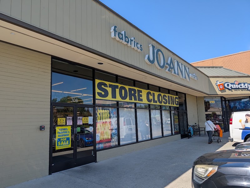 Fabric store exterior signage