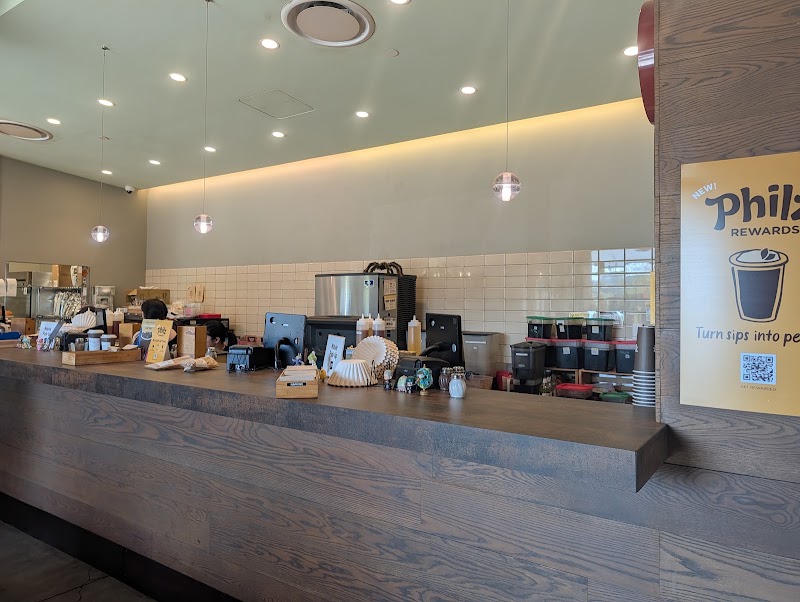 Bright open service counter