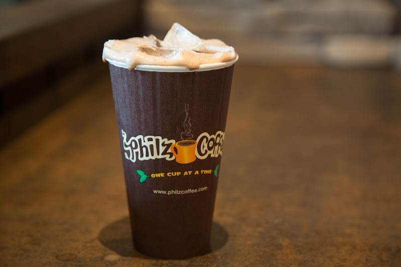 Creamy iced coffee ready