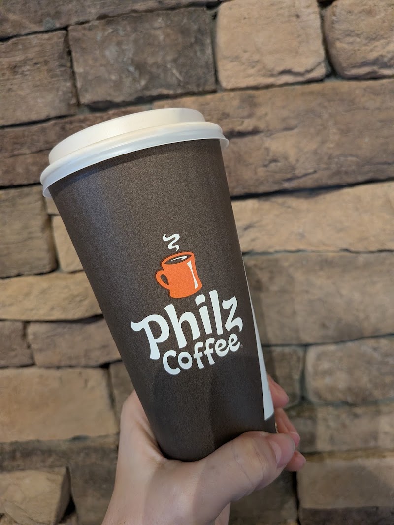 Fresh cup in hand