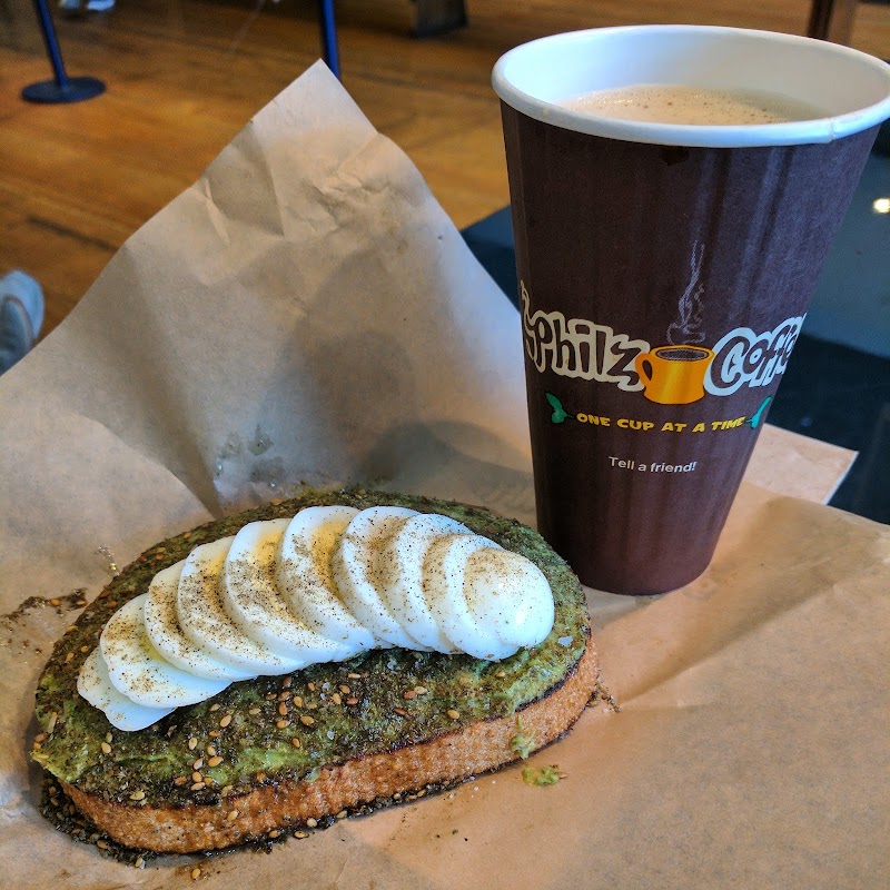 Coffee and avocado toast