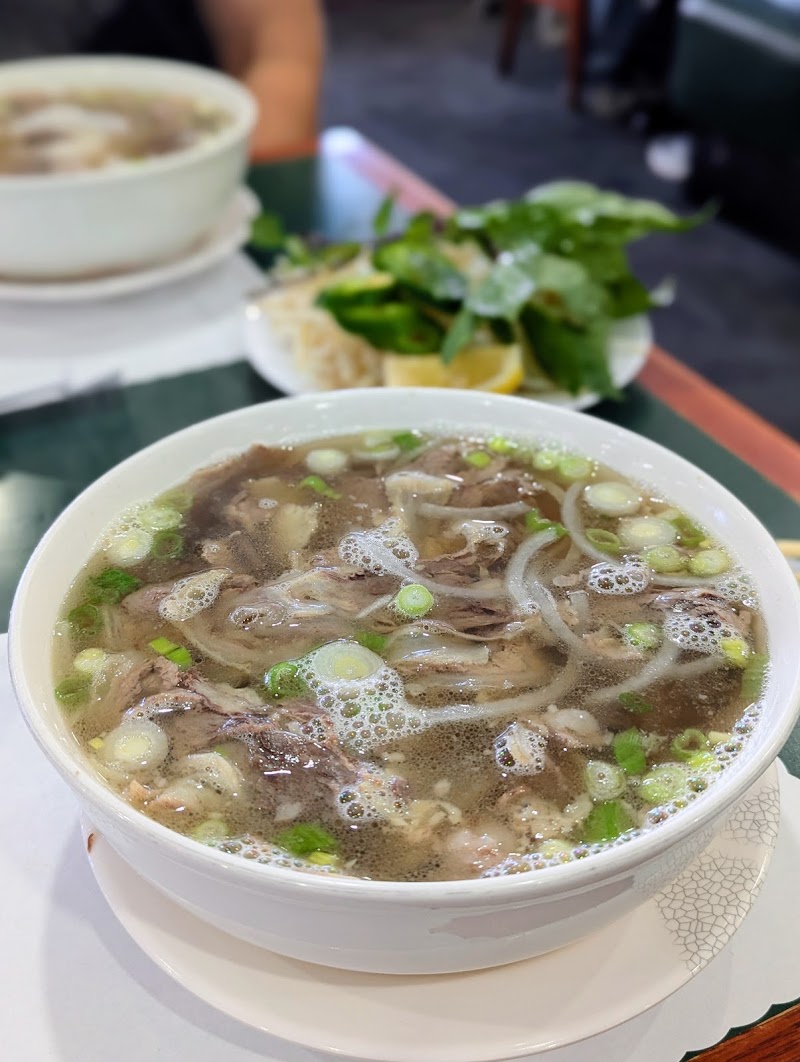 Rich broth, fresh herbs