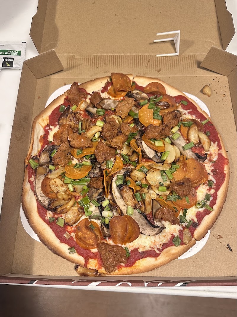 Loaded fresh toppings, ready