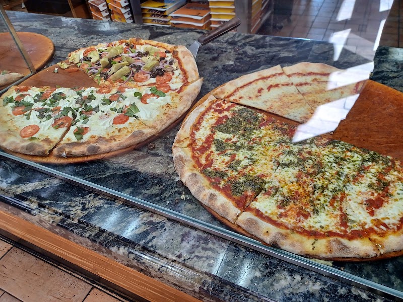 Fresh slices on display