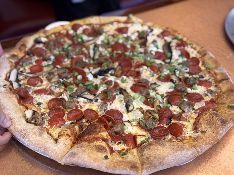 Generous toppings, golden bake