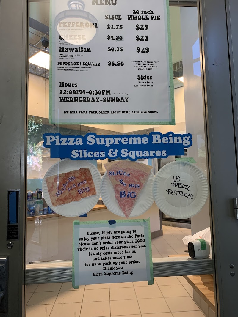 Slices, squares, simple menu