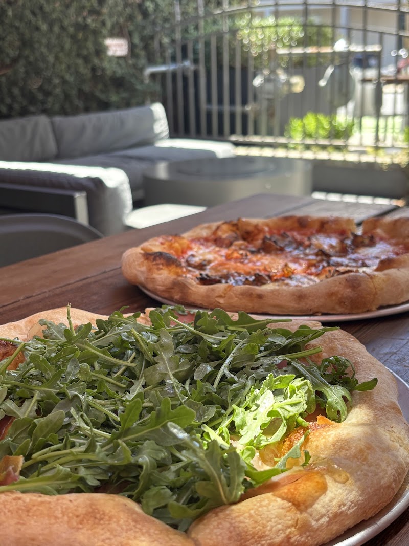 Fresh pies on patio
