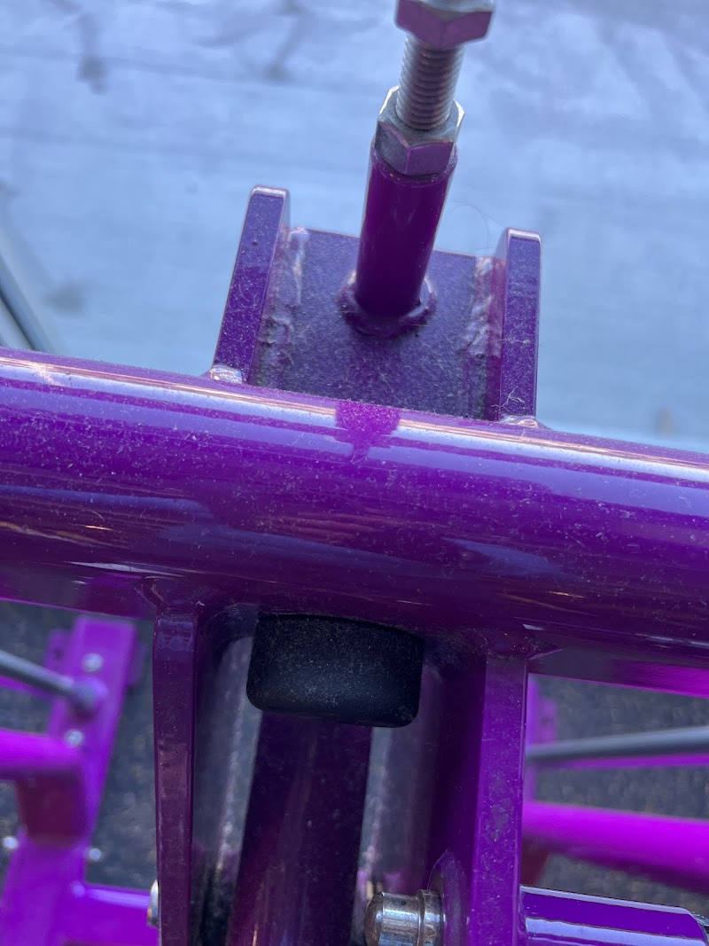 Purple equipment frame detail