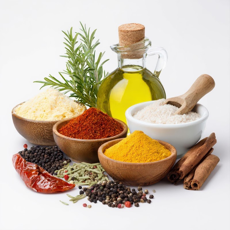 Mediterranean spices and olive oil