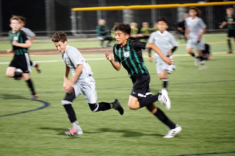 Youth soccer night match