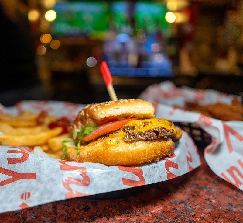 Classic cheeseburger and fries