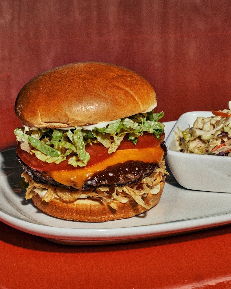 Loaded burger, perfectly dressed