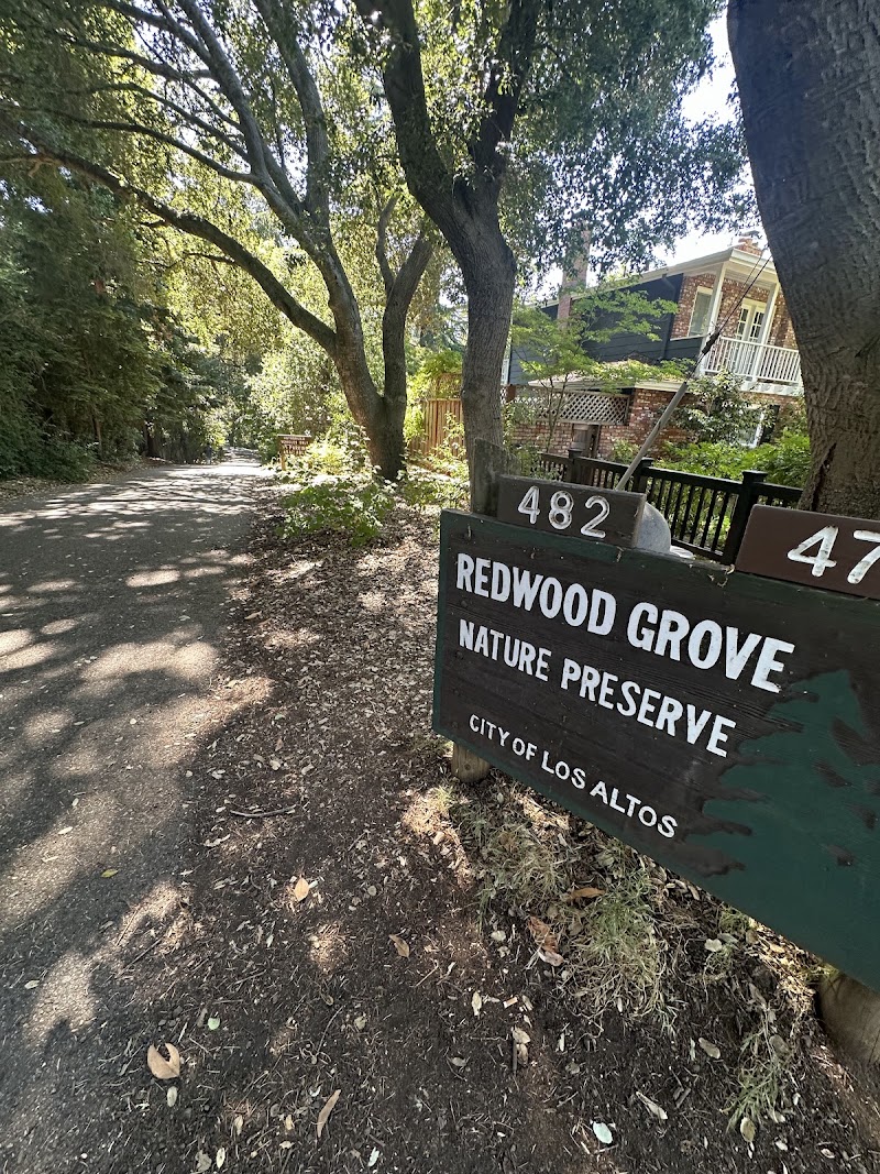 Peaceful neighborhood preserve entrance