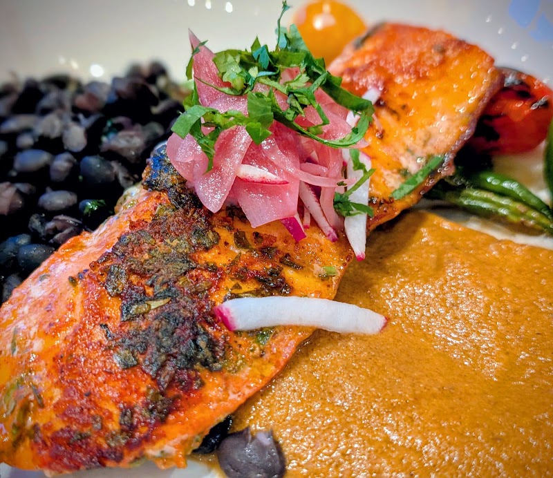 Vibrant spiced salmon dish
