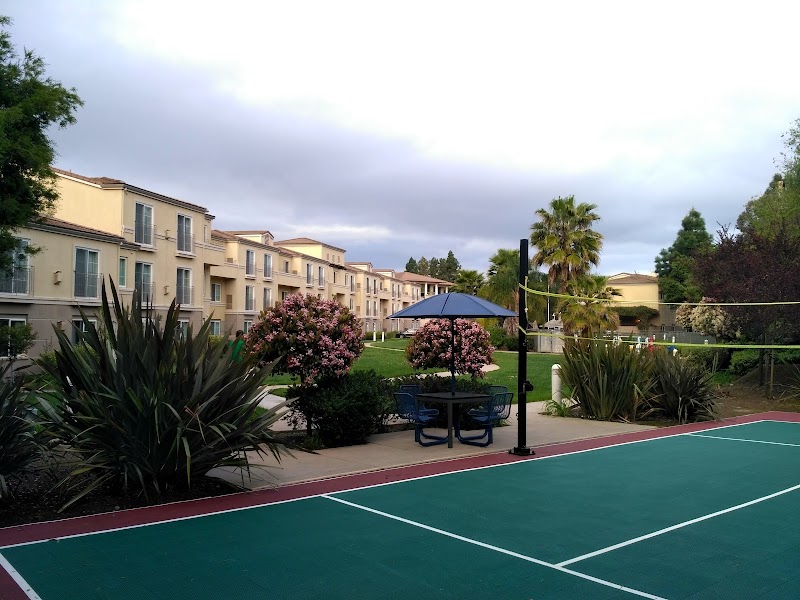 Outdoor sports court amenities