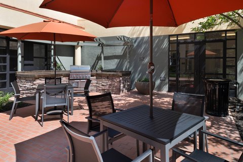 Outdoor patio dining area