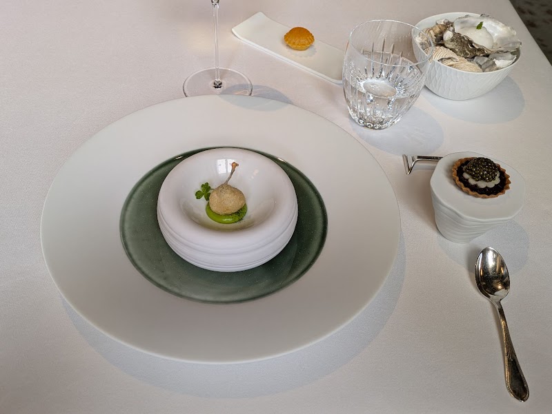 Refined amuse-bouche tableside spread