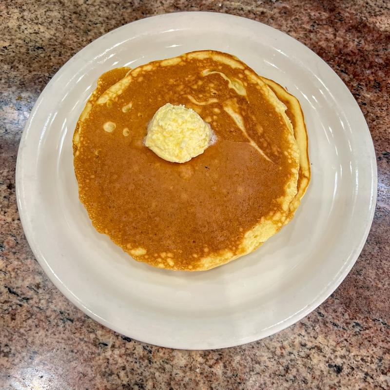 Classic buttermilk pancakes, golden