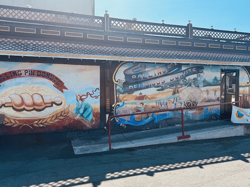 Iconic murals mark the entrance
