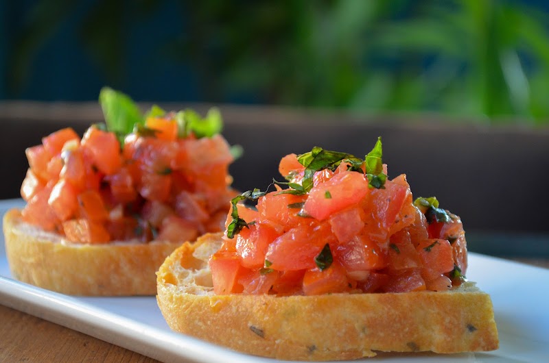 Fresh bruschetta, ready to share