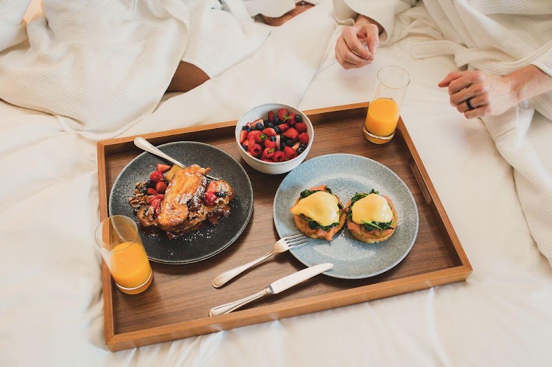 Breakfast in bed, served