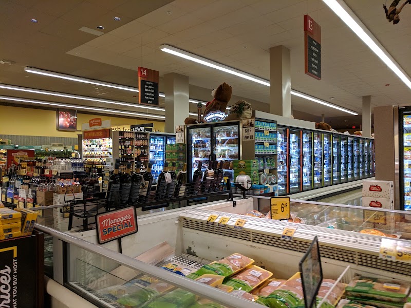 Well-stocked grocery aisles