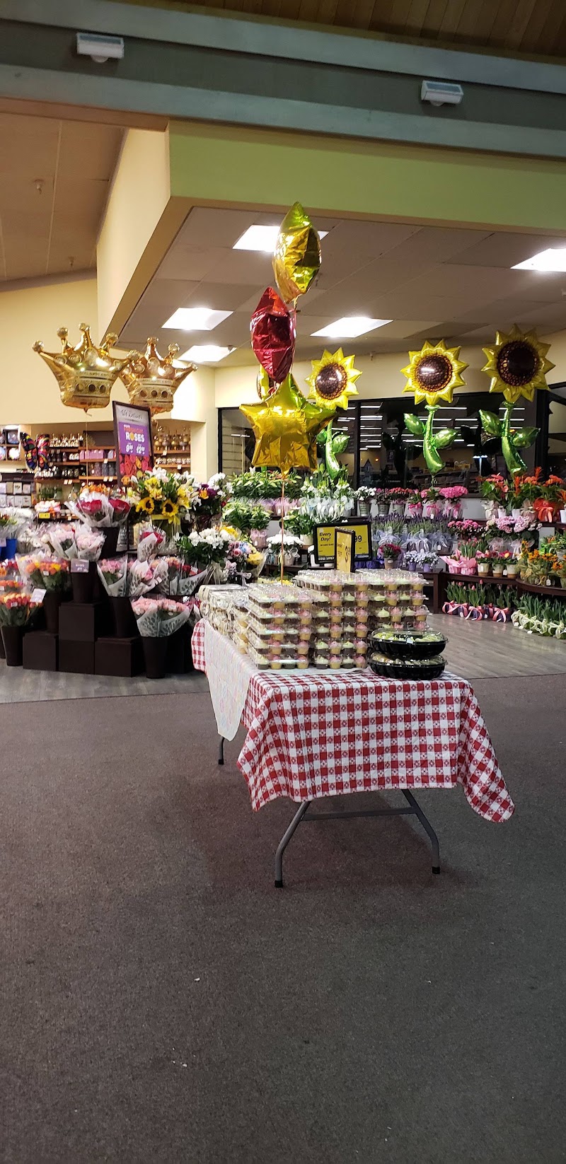 Colorful fresh flower department