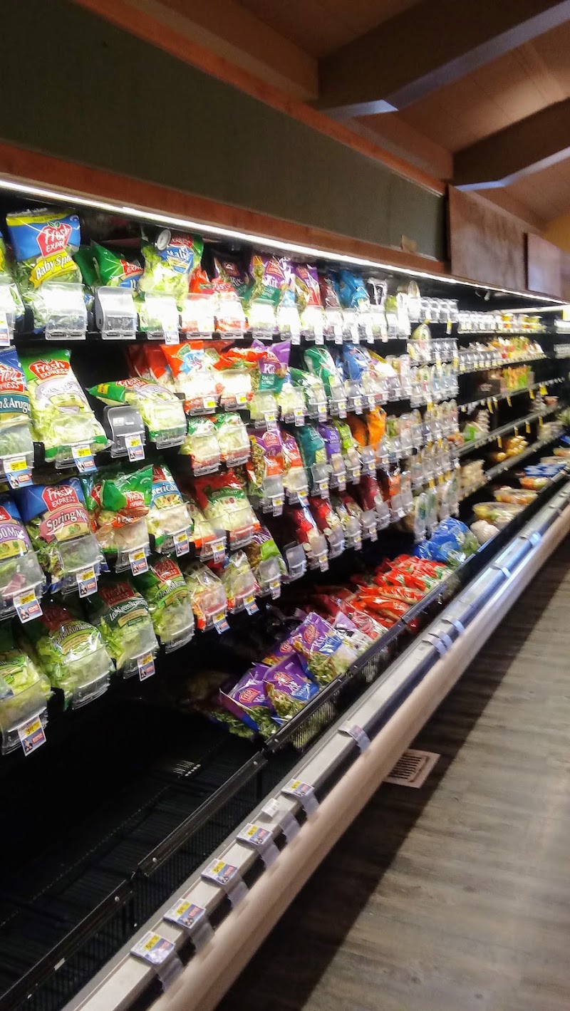 Fresh greens, stocked refrigerated aisle