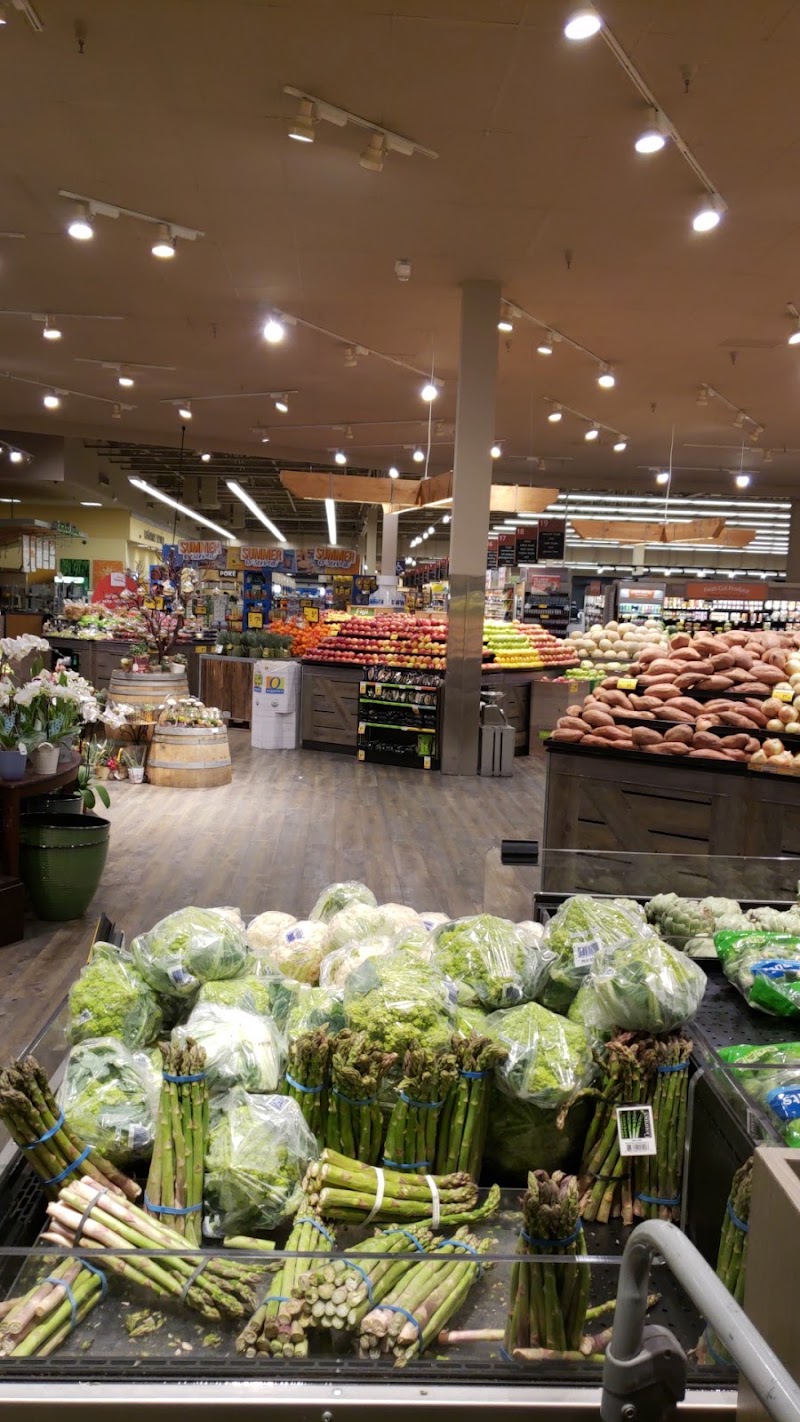 Abundant fresh vegetables displayed