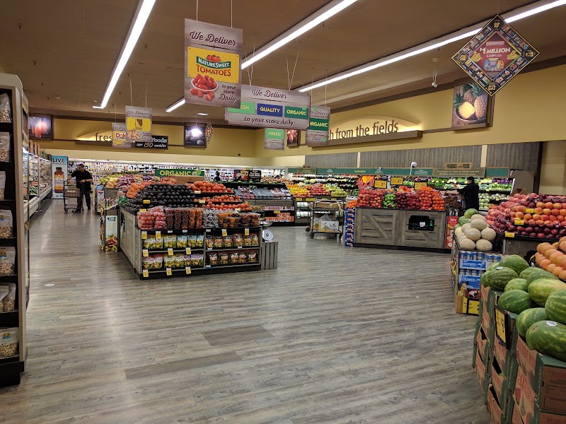 Fresh organic produce section