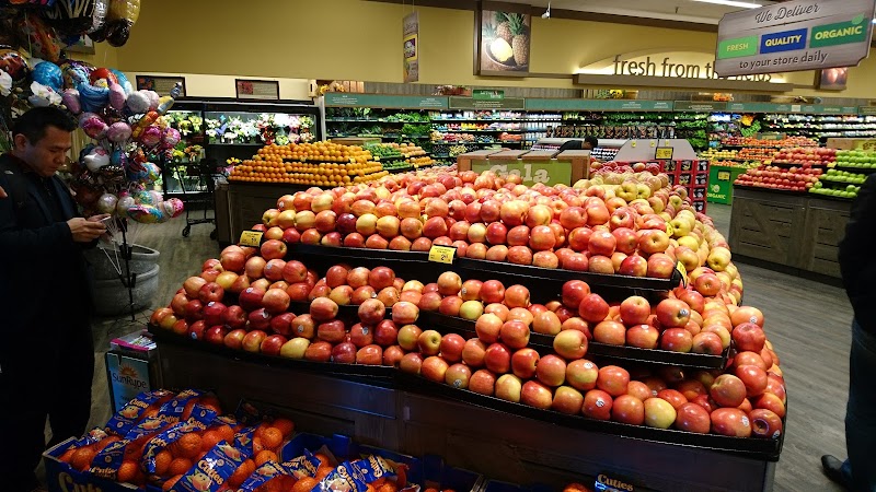 Vibrant fresh produce section