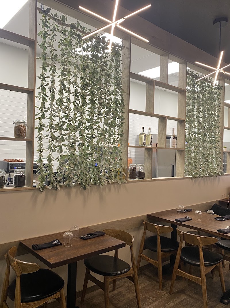 Warm, home-like dining space
