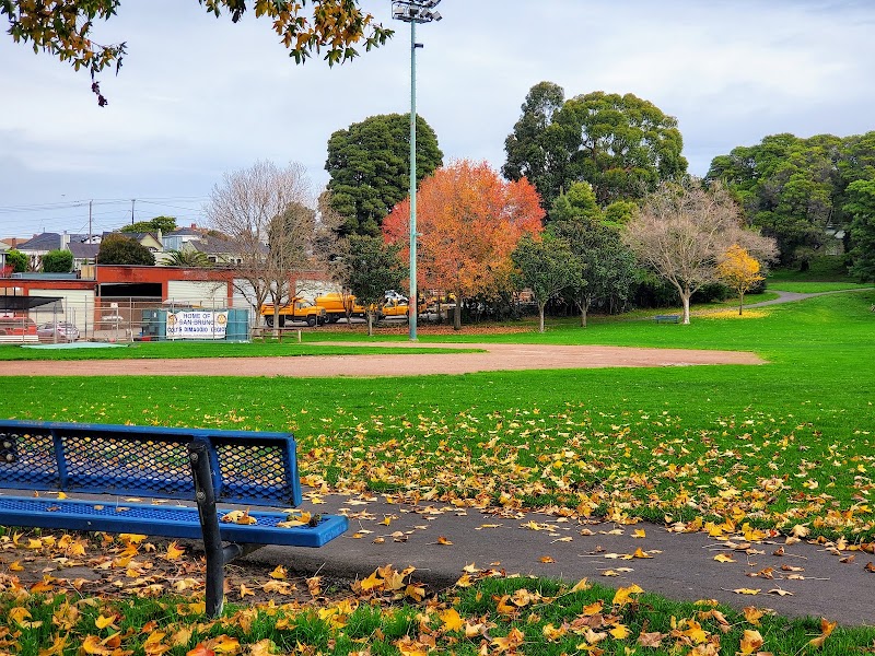 Green fields, baseball diamond