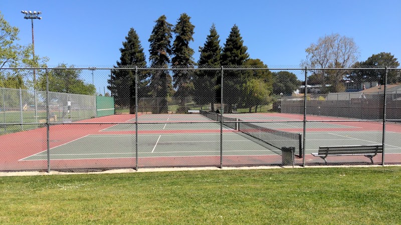 Tennis courts, open skies