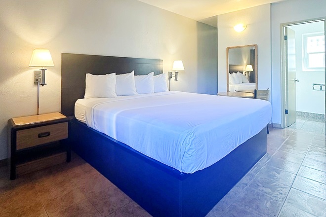 Clean king bed room
