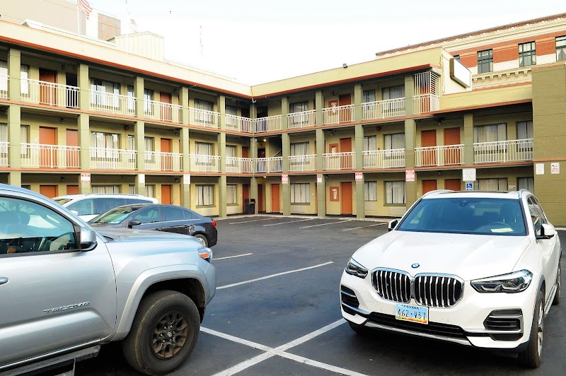 On-site parking courtyard