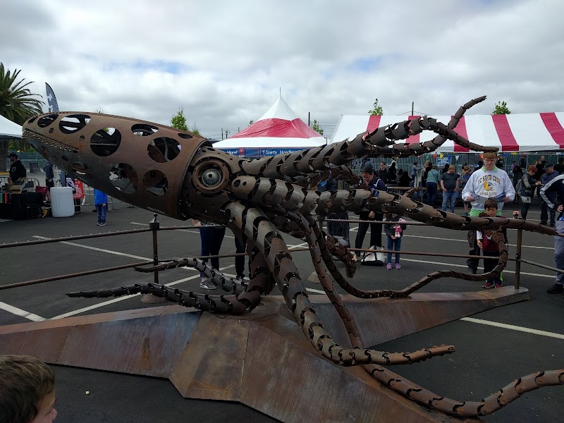 Metal sculpture at outdoor event
