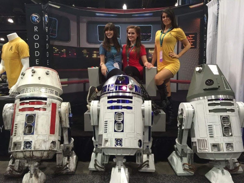 Sci-fi convention exhibit floor
