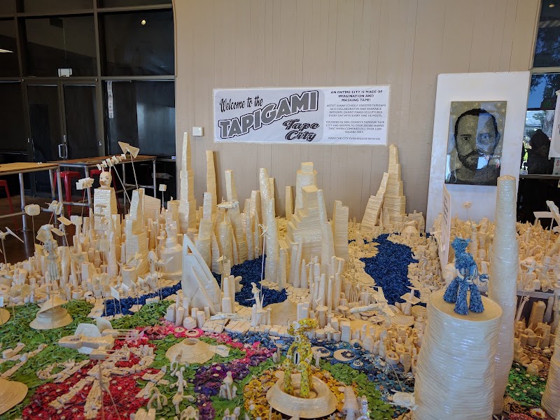 Tapigami tape city installation
