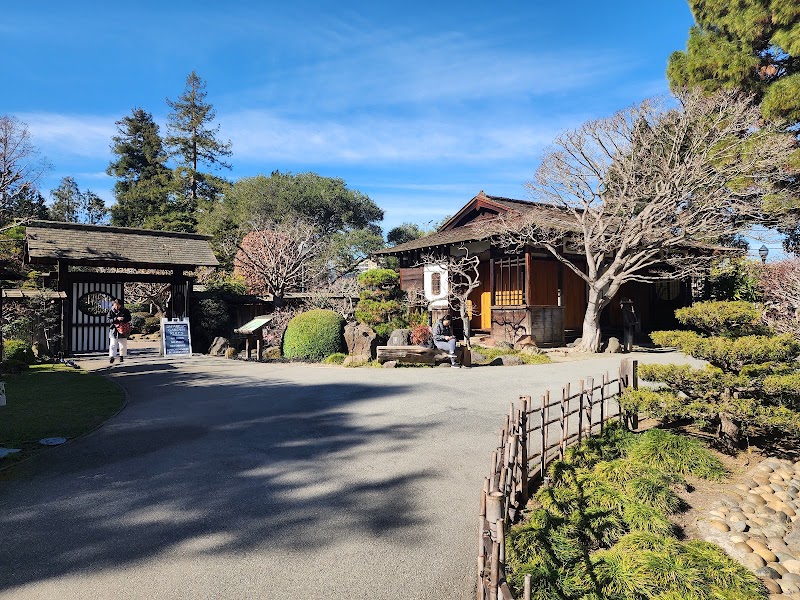 Traditional teahouse entrance path