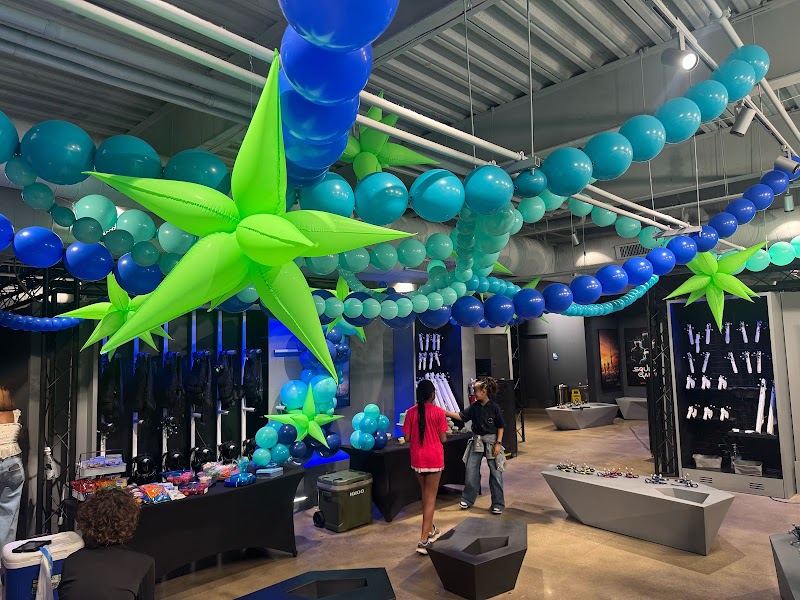 Party space dressed to celebrate