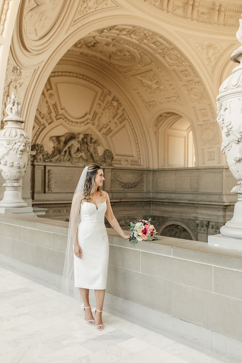 Bride at city hall