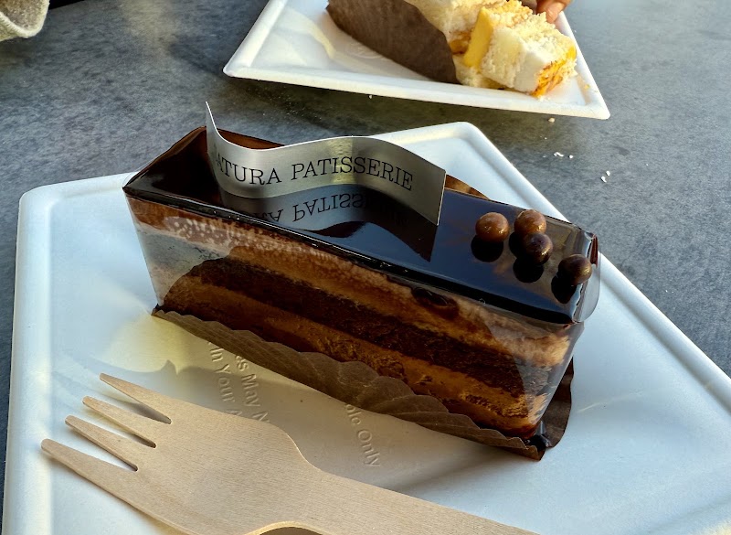 Classic chocolate cake slice