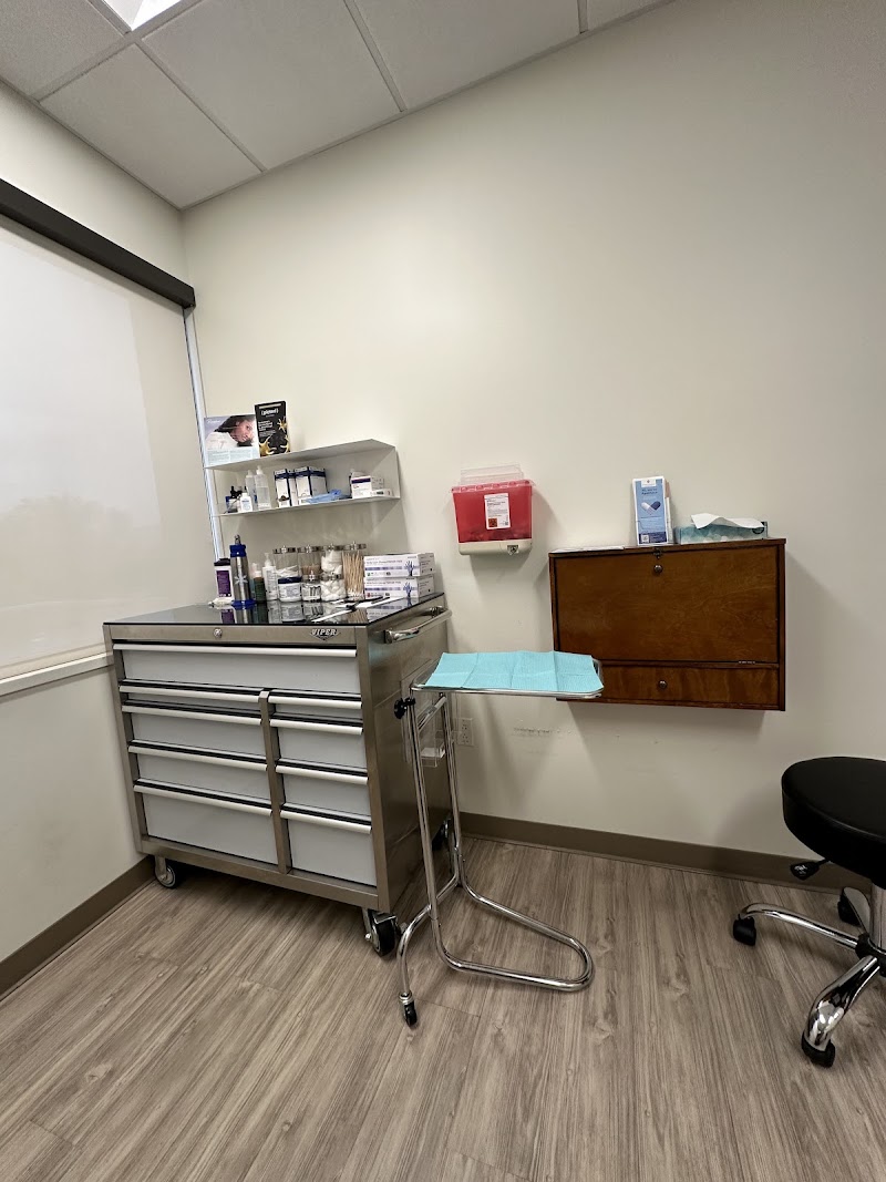 Clean, well-equipped treatment room