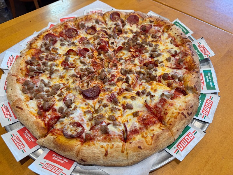 Loaded meat lover's pizza